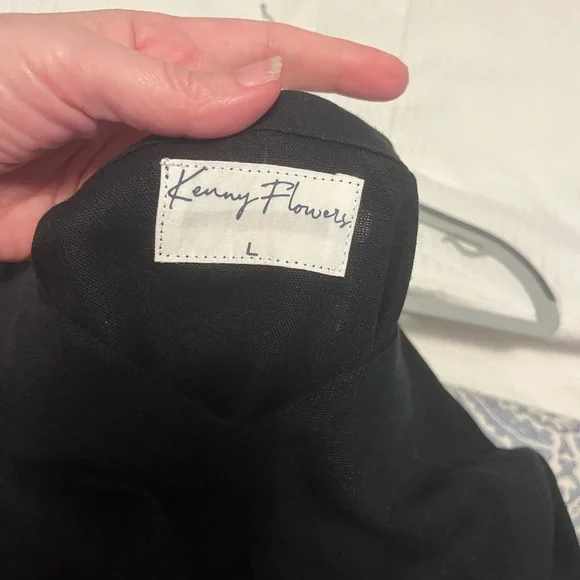 Kenny Flowers The Mykonos Black Linen Dress - Picture 4 of 5